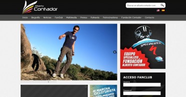Alberto Contador: Página web oficial
