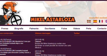 Mikel Astarloza: Página web oficial